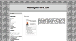 Desktop Screenshot of mechleybrostents.com