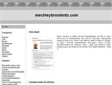Tablet Screenshot of mechleybrostents.com